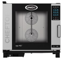 6 tálcás UNOX CHEFTOP Plus elektromos kombisütő digitális vezérléssel (GN2/1)